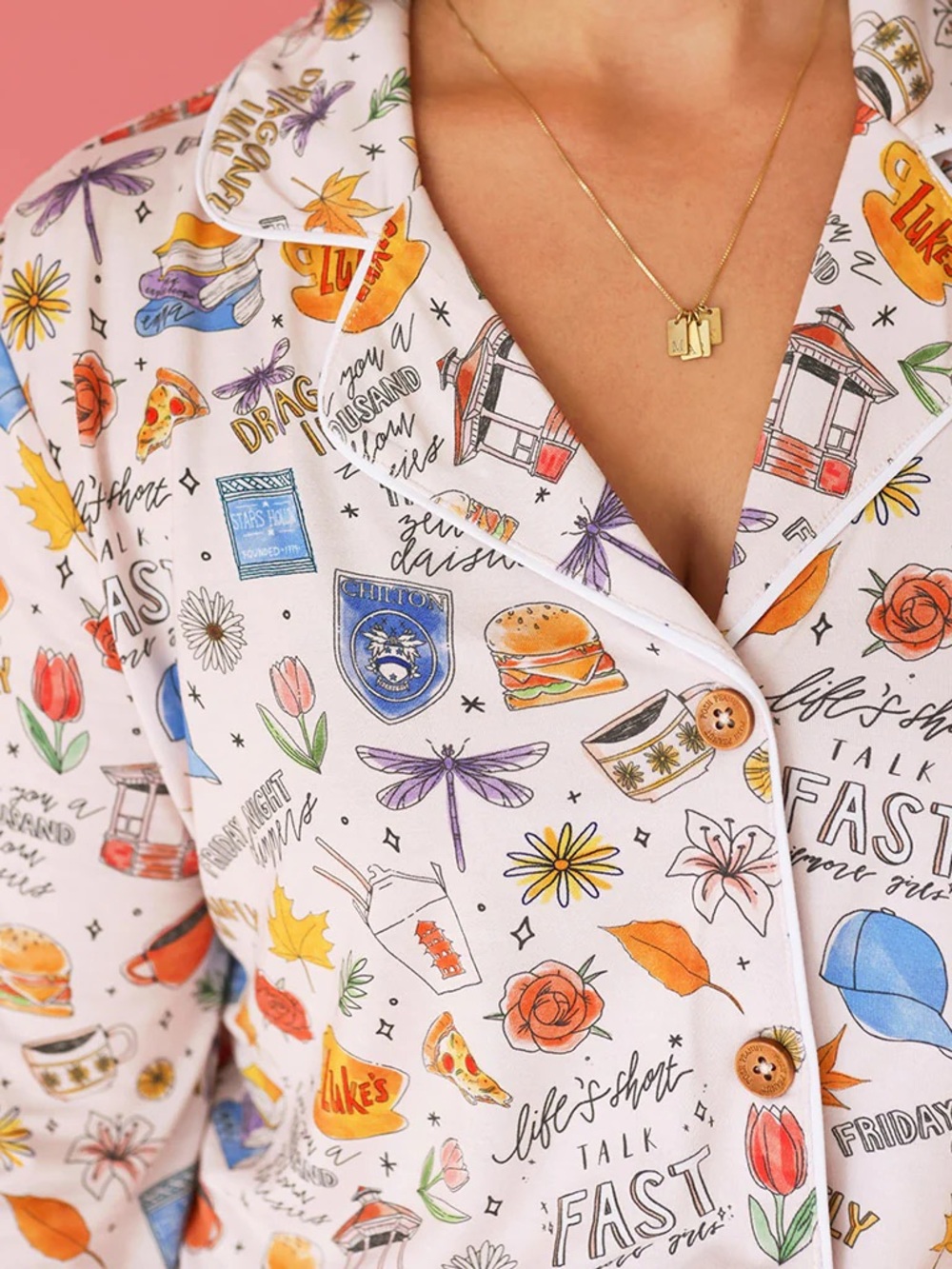 Gilmore Girls x Posh Peanut Women’s Luxe Pajama Set XL - Picture 3 of 6